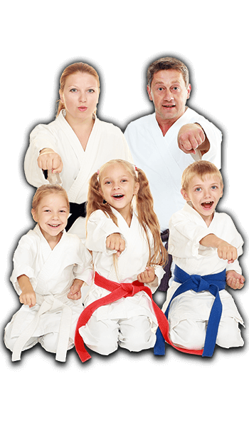 Martial Arts Lessons for Families in Vista CA - Sitting Group Family Banner